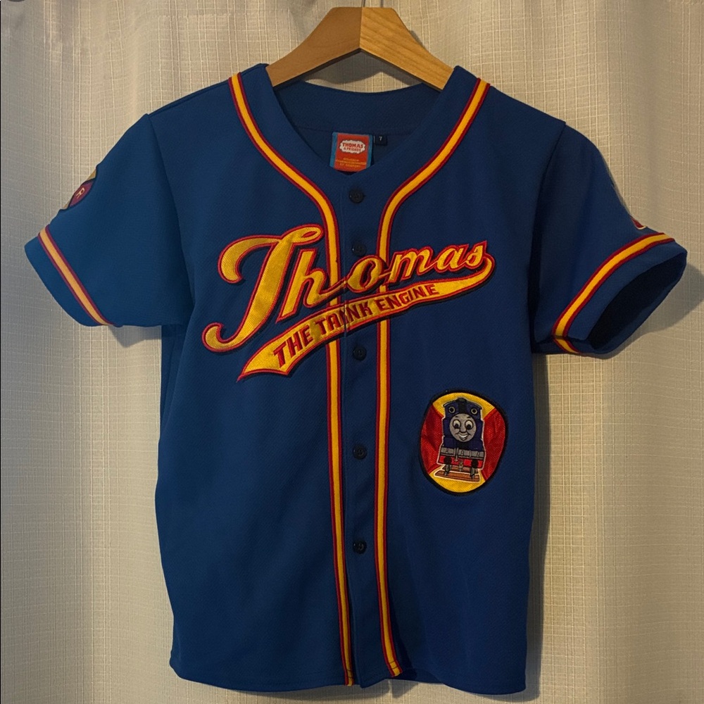 Thomas the Train kids jersey baseball embroidered